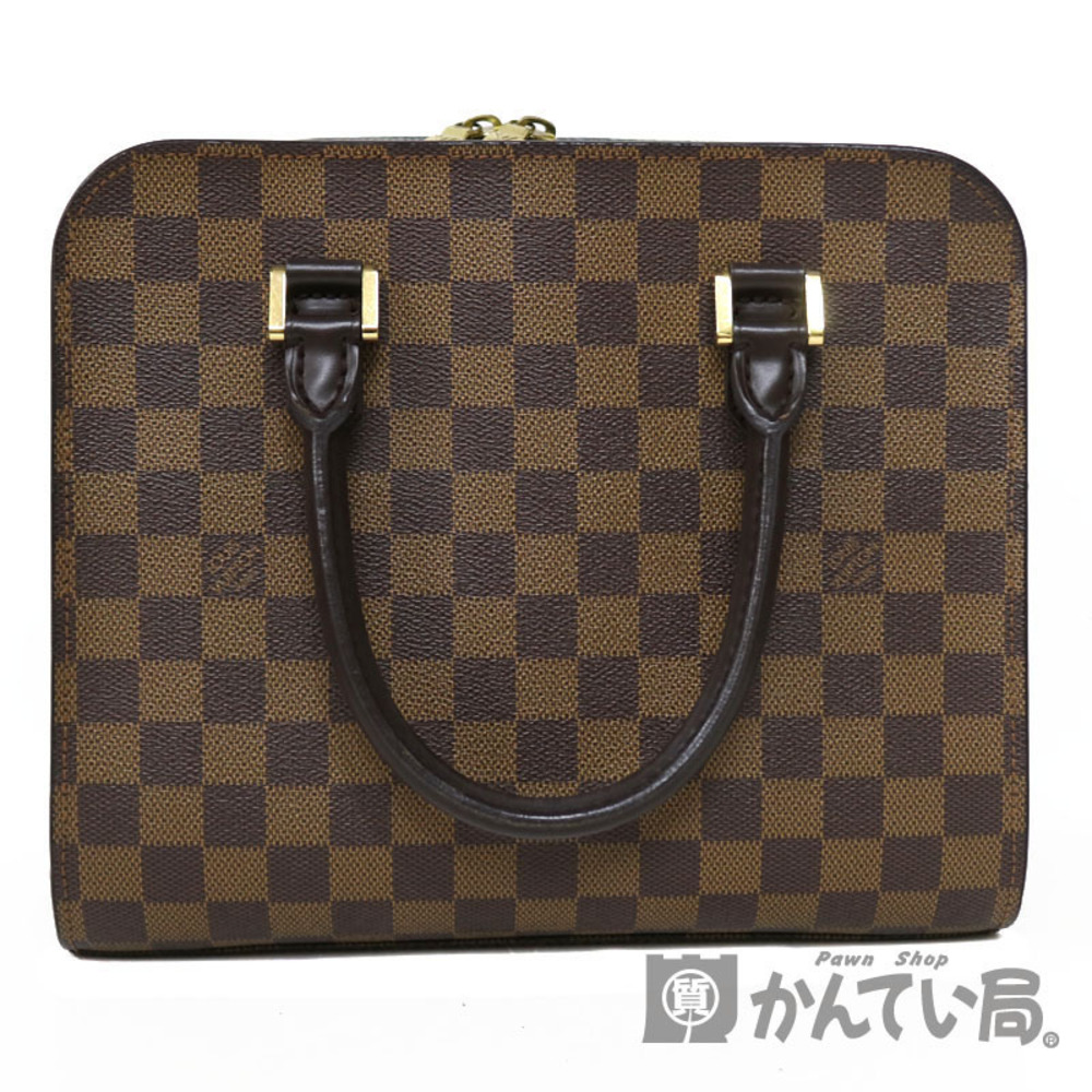 Louis Vuitton Damier Triana Handbag Ebene Brown